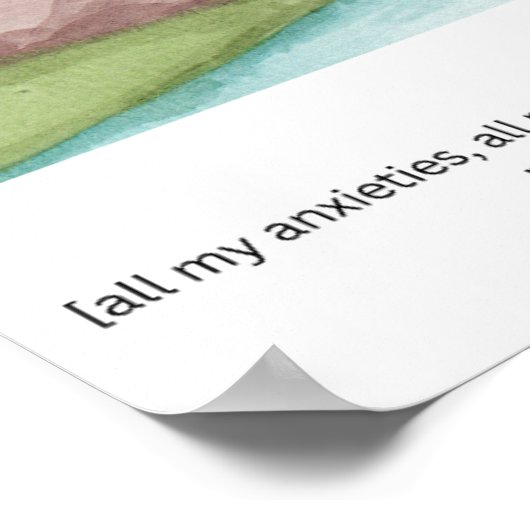 Kümmere dich um Ihn Poster (Ecke)