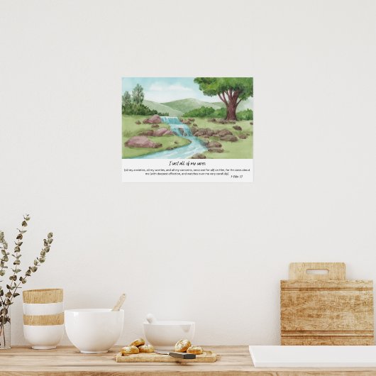 Kümmere dich um Ihn Poster (Küche)