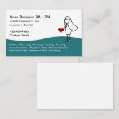 Kümmern Companion Care LPN Nurse Visitenkarte (Vorne/Hinten)