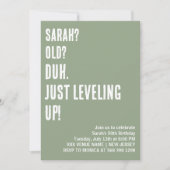 KÜMMERN DUH. LASSEN SIE NUR AUF! LUSTIGER GEBURTST EINLADUNG (Vorderseite)