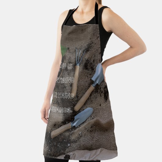 "KÜMMERN IST NURTURING FOR YOUNG SEEDLINGS"-Design Schürze (InSitu)