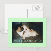 kümmern sich um Sie Postkarte (Vorne/Hinten)