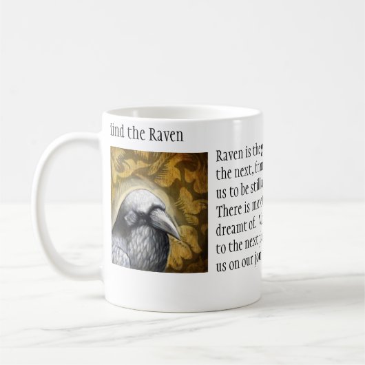 Kümmern Sie sich den um Raben Kaffeetasse (Links)