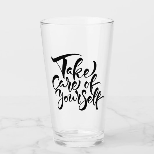 Kümmern Sie sich selbst Glas (Vorderseite)