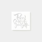 Kümmern Sie sich selbst Post-it Klebezettel (Vorderseite)