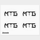 Kümmern Sie sich um Gap - schwarzen Text-Aufkleber Ovaler Aufkleber (Blatt)