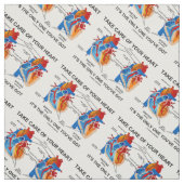 Kümmern Sie sich um Ihrem Herzen, das es nur eins Stoff (Muster)