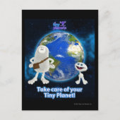 Kümmern Sie sich um Ihren kleinen Planeten Postkarte (Vorderseite)