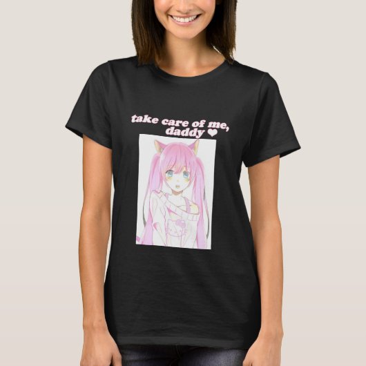 Kümmern Sie sich um mir, Vati-Shirt T-Shirt (Vorderseite)