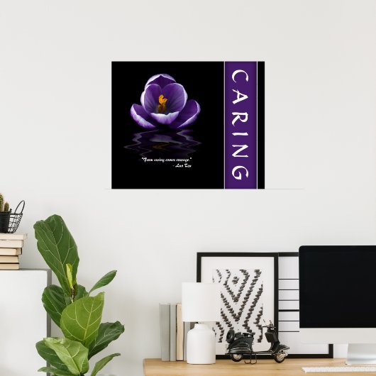 Kümmernd Inspirationsposter Poster (Heimbüro)