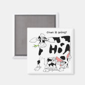 Kümmert es sich? Square Kühlschrankmagnet (Vorderseite/Rückseite)