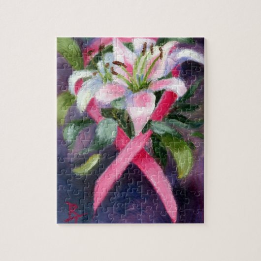 Kümmerte Brustkrebs-Bewusstsein Puzzle (Vertikal)