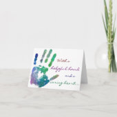 Kümmerte Herz notecard Karte (Vorderseite)