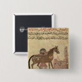 Kümmerte sich für das Pferd, Illustration Button (Vorne & Hinten)
