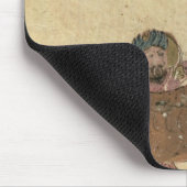 Kümmerte sich für das Pferd, Illustration Mousepad (Ecke)