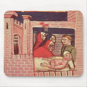 Kümmerte sich für einen verletzten Mann in einem Mousepad