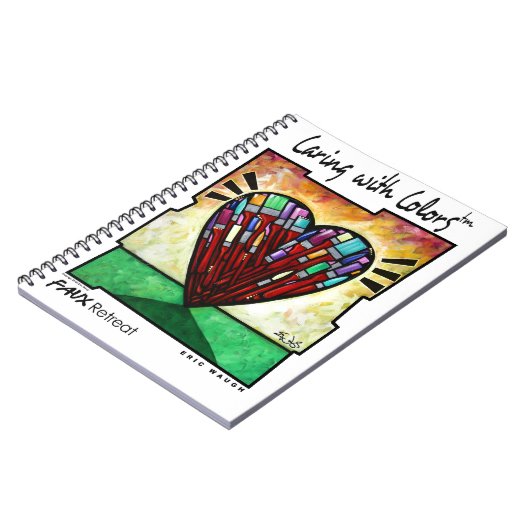 Kümmerte sich mit Farben Notizblock (Linke Seite)