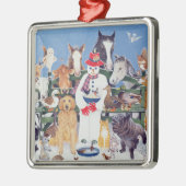 Kümmerte sich ornament aus metall (Links)