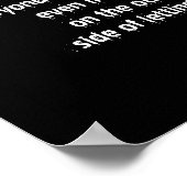 Kummerverfall Widow Inspiration Poster Lass Go (Ecke)