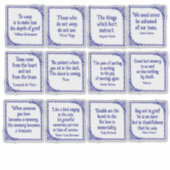 Kummerzitate an Verzierten Vintagen blauen Grenzen Aufkleber (Vorderseite)