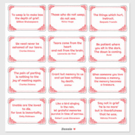 Kummerzitate in der Rose Aufkleber