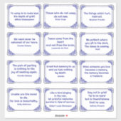 Kummerzitate in der Rose Aufkleber (Blatt)