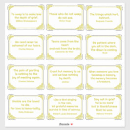 Kummerzitate in der Rose Aufkleber