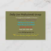 Kümmre 4 Ihr Liebes Beruflich Visitenkarte (Rückseite)