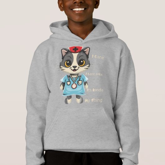 Kümmre Cat Nurse: Das ist mein Ding Hoodie (Vorderseite)