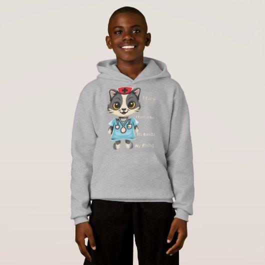 Kümmre Cat Nurse: Das ist mein Ding Hoodie (Vorne ganz)