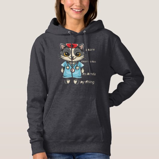 Kümmre Cat Nurse: Das ist mein Ding Hoodie (Vorderseite)