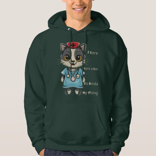 Kümmre Cat Nurse: Das ist mein Ding Hoodie (Vorderseite)