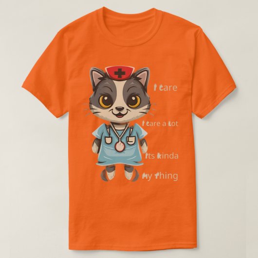 Kümmre Cat Nurse: Das ist mein Ding T-Shirt (Design vorne)