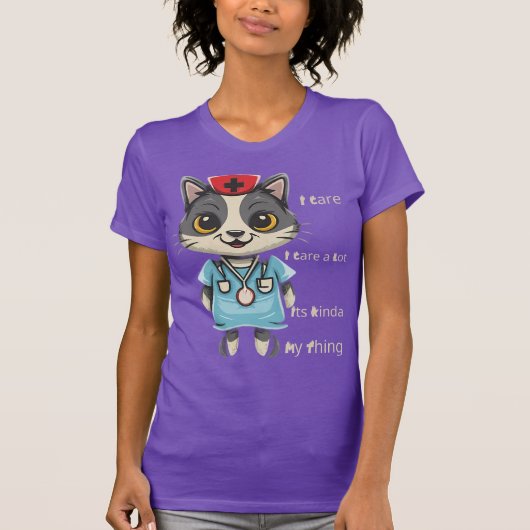 Kümmre Cat Nurse: Das ist mein Ding T-Shirt (Vorderseite)