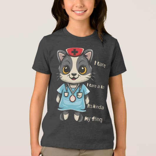 Kümmre Cat Nurse: Das ist mein Geschmack Tri-Blend Shirt (Vorderseite)