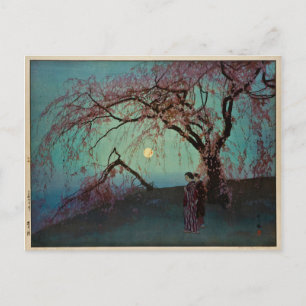 Kumoi Cherry Trees 1920 Japanischer Holzschnitt-Dr Postkarte