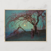 Kumoi Cherry Trees 1920 Japanischer Holzschnitt-Dr Postkarte (Vorderseite)
