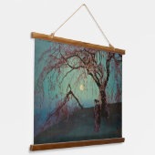 Kumoi Cherry Trees 1920 Japanischer Holzschnitt-Dr Wandteppich Mit Holzrahmen (Gewinkelt)