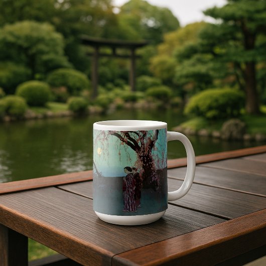 Kumoi Cherry Trees Japanischer Holzschnitt Druckre Kaffeetasse