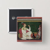 Kumpel Rajas Medini, eingeschrieben auf der Button (Vorne & Hinten)