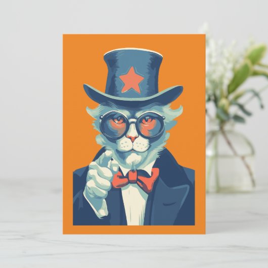 Kumpel Sam will dir Einladung (Stehend Vorderseite)