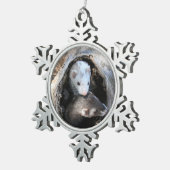Kumpel Schneeflocken Zinn-Ornament (Rechts)
