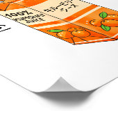 Kumquat Japanischer Fruchtsaft Japan Kanji Jungen Poster (Ecke)