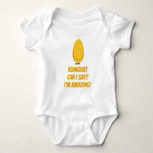 Kumquat kann ich sagen, Fruchtsaftfutter hat groß Baby Strampler