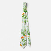 Kumquat Tropical Summer Fruit Pattern on Mint Krawatte (Vorderseite)