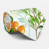 Kumquat Tropical Summer Fruit Pattern on Mint Krawatte (Gerollt)