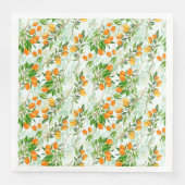 Kumquat Tropical Summer Fruit Pattern on Mint Serviette (Vorderseite)