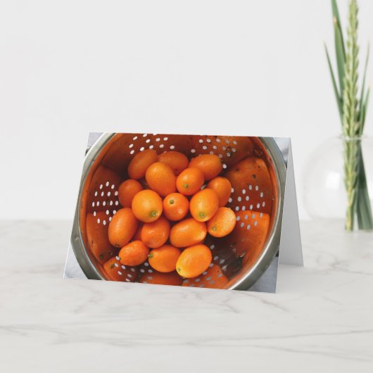 Kumquats Feiertagskarte (Vorderseite)