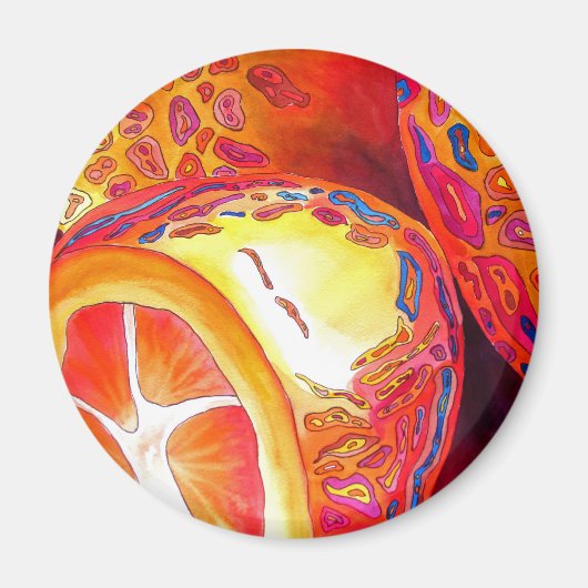 Kumquats-Zitrusfrüchte Magnet (Vorne)