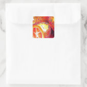 Kumquats-Zitrusfrüchte Quadratischer Aufkleber (Tasche)